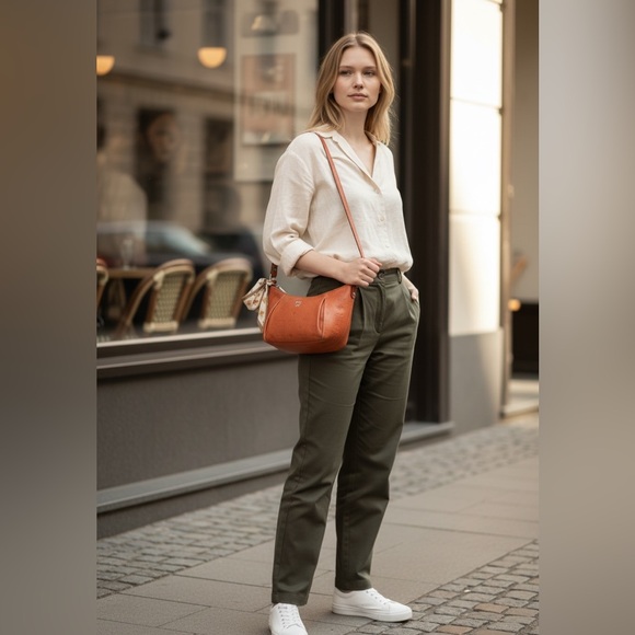 MCM Handbags - MCM Mini Hobo Leather Shoulder/Crossbody Bag Pre-Loved. Comes With COA